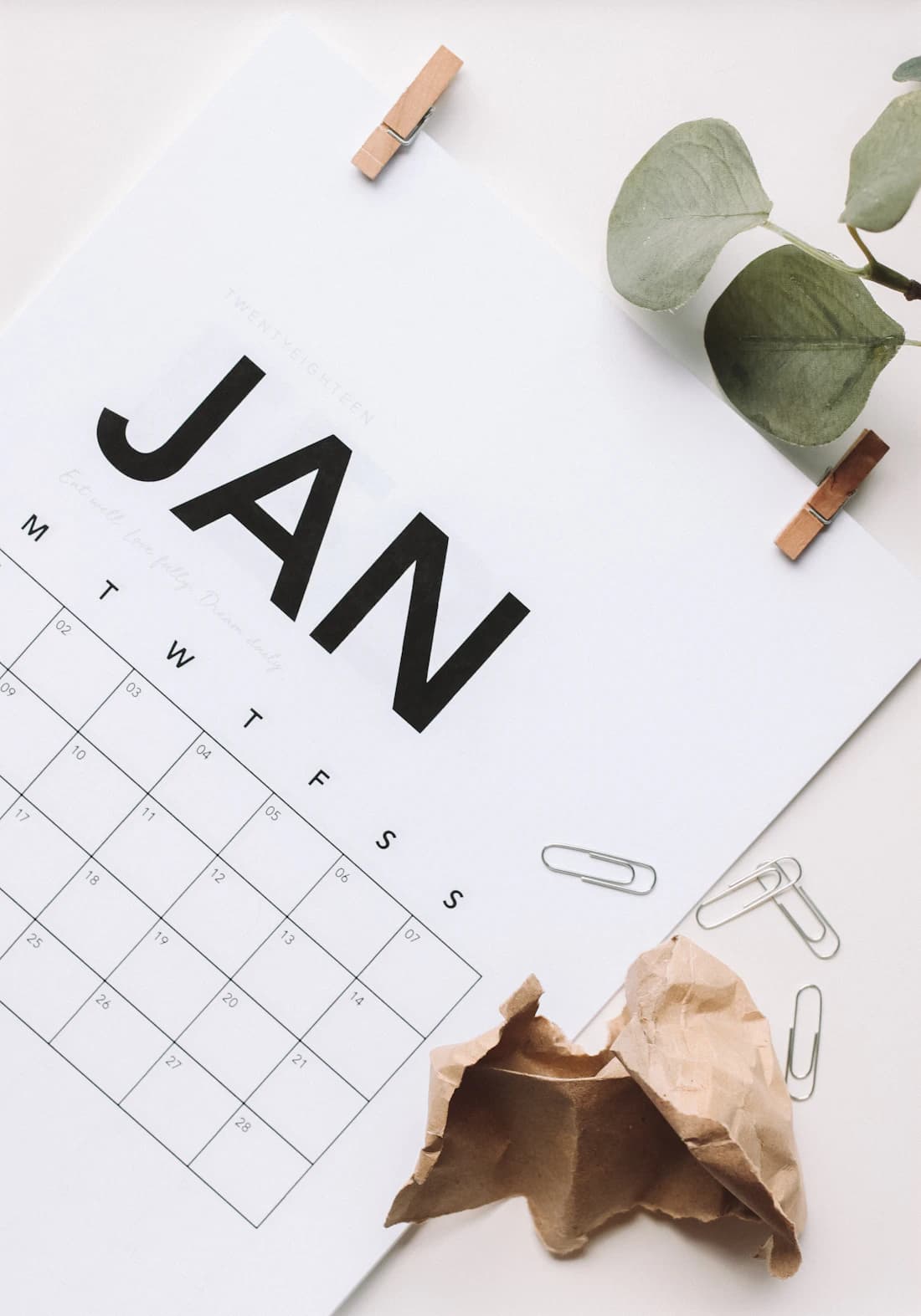 A calendar marking the annual filing deadline we keep for you.