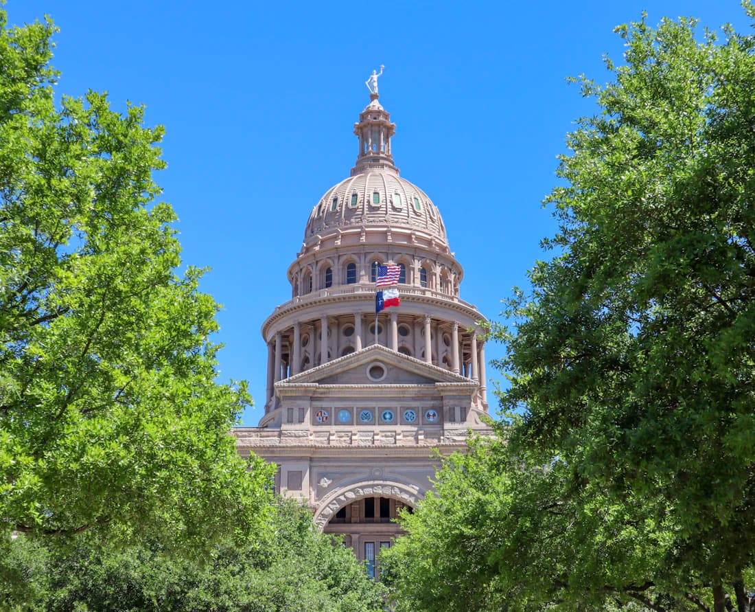 A state capitol dome, the state where your amendment is filed.