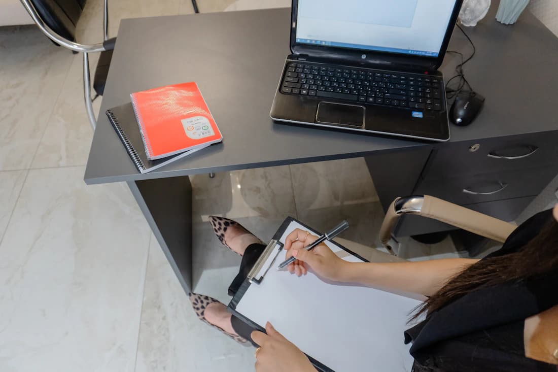 Completing the ITIN application by hand, the way we file it.