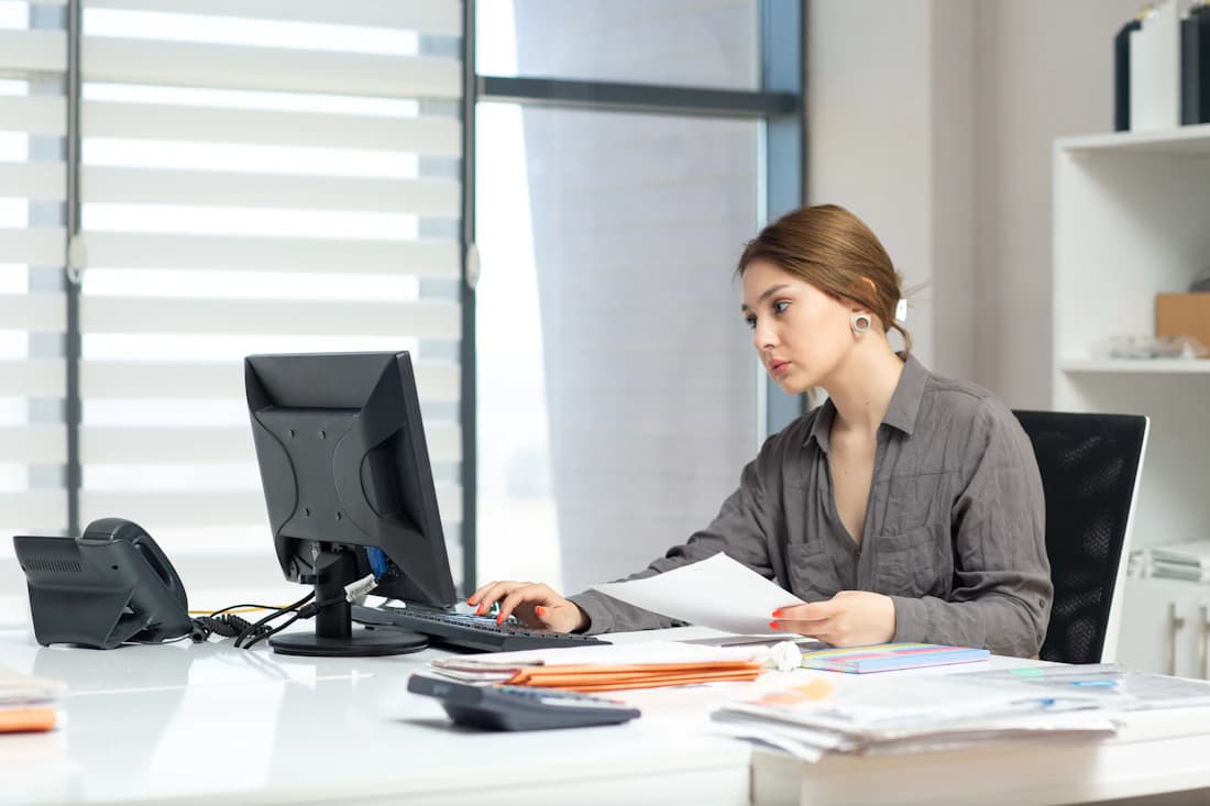 A specialist reviewing the month's financials, the lever clean books provide.