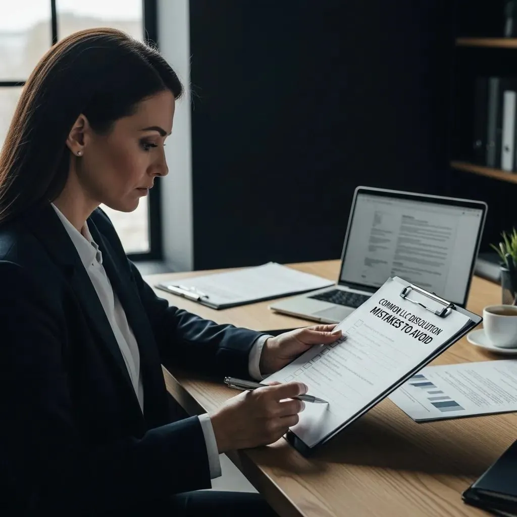 Business owner reviewing common mistakes to avoid when closing a Texas LLC